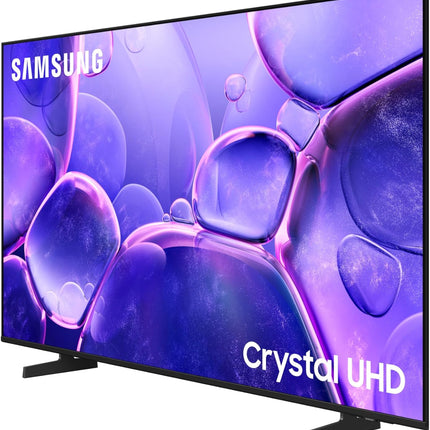 تلفزيون سامسونج كريستال فائق الوضوح 55 بوصة، موديل U8000F، بدقة 4K، معالج كريستال 4K، تصميم ميتال ستريم، نظام أمان سامسونج نوكس، محتوى مجاني غير محدود، تلفزيون ذكي، UA55U8000FUXZN