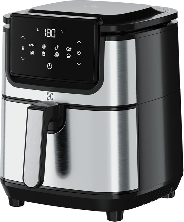 Electrolux 3.5L XL Digital Air Fryer 1500W with Rapid Hot Air Technology, 8 Preset Programs for Frying, Grilling, Broiling, Roasting, Baking, Toasting, Cooking, Auto-Off, Touch Control, E5AF1-710S