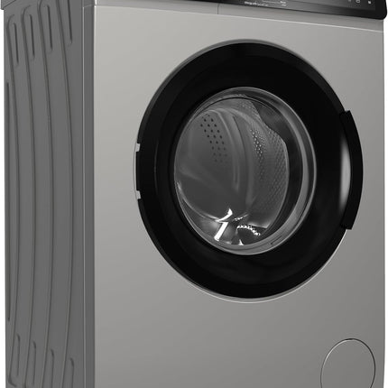 Hoover 7Kg Front Load Washing Machine, Fully Automatic, 1000 RPM, 15 Programs,Foam Protection, Child Safety Lock, Eco-Logic System, Silver, Made in Turkey, 1 Year Warranty, HWM-V710-S