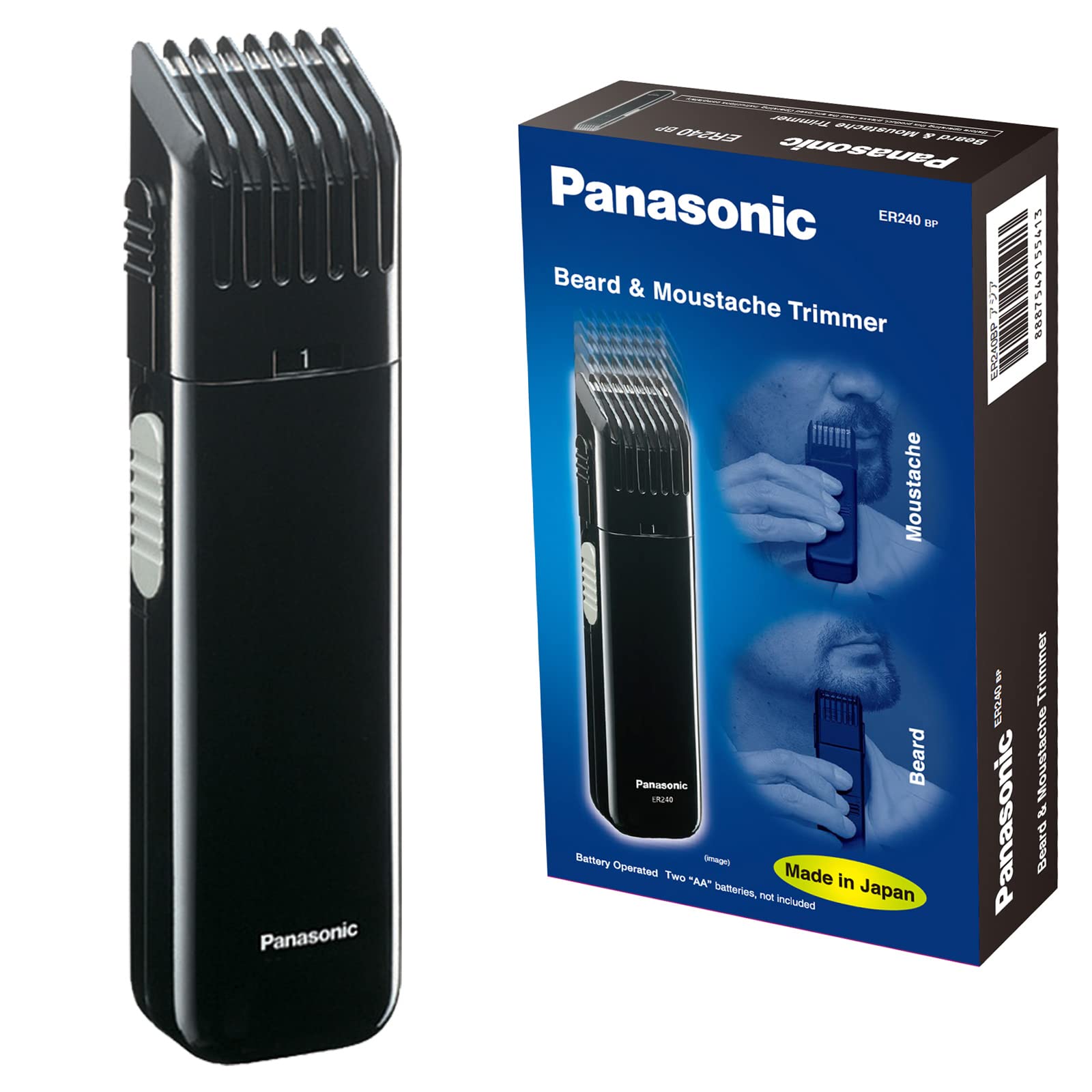 Panasonic Er240 Wetdry Moustachebeard Trimmer For Men Made In Japan