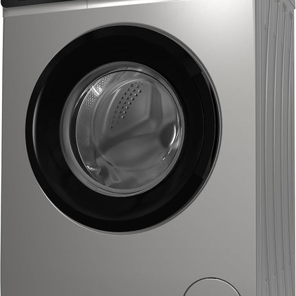 Hoover 7Kg Front Load Washing Machine, Fully Automatic, 1000 RPM, 15 Programs,Foam Protection, Child Safety Lock, Eco-Logic System, Silver, Made in Turkey, 1 Year Warranty, HWM-V710-S
