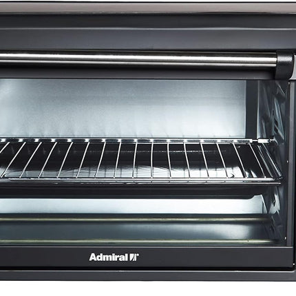 Admiral 60L Stainless Steel Electric Oven with Motorized Rotisserie, 2800W, Adjustable Temperature, 60 Minutes Timer, Multi Cooking Function, ADEO60NBSCP, 1 Year Warranty.