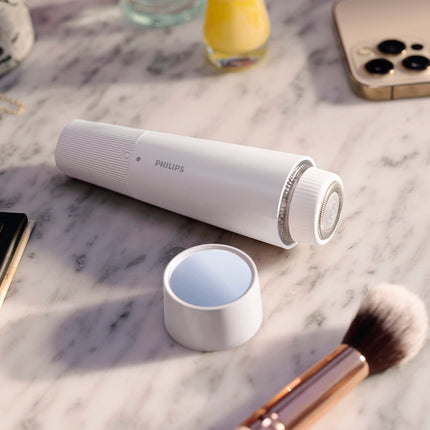 PHILIPS Beauty Lady Electric Shaver Series 8000 with Electric Facial Hair Remover, Cordless, BRL166/91