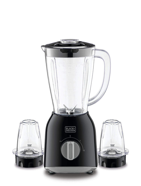 Black+Decker 400W Blender With 2 Grinder Mills - BX365E-B5 / 1 L