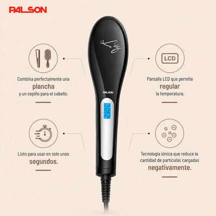 PALSON LIZ Electric hair straightening brush 1500W