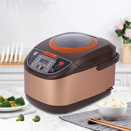 Rice Cooker 5L Multi-Functional Large Capacity Digital Electric Rice Cooker With 24 Hour Delay Timer & Auto Keep Warm Function