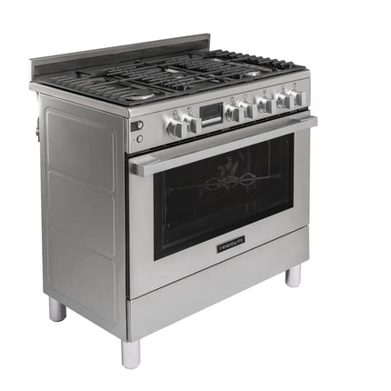 Frigidaire 90 CM STAINLESS STEEL GAS COOKER FNGN90JGBS,