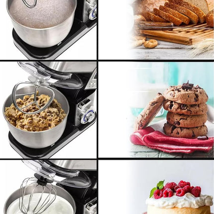 MEBASHI Stand Bowl Mixer, 10L Capacity, Black Steel,(2000W) With LED Indicator (ME-SBM1115)