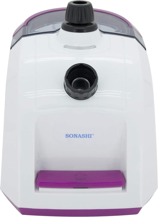 Sonashi SGS-312 2.8 Liter Garment Steamer w/Mechanical Control, Anti-Slip, Easy Cleaning, Bottom Drain, Foot Switch | Garment Steamer | Home Appliance
