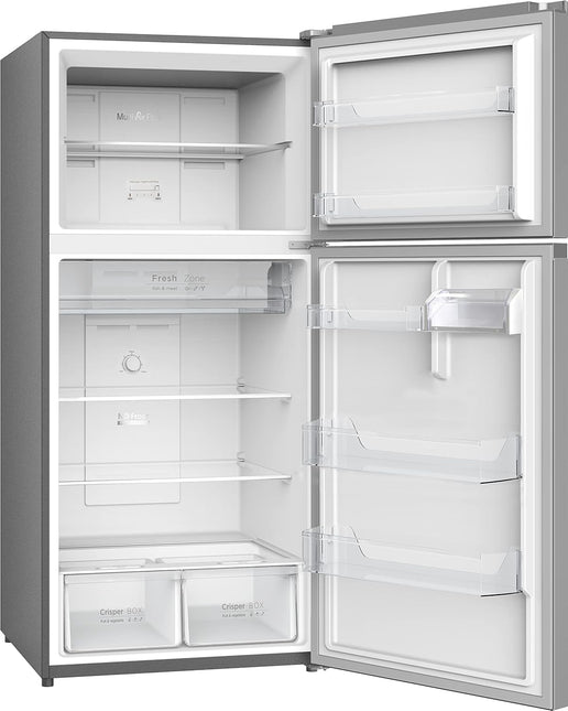 Hoover 670L Liters Top Mount Dual Inverter Refrigerator, 1 Year Manufacturer & 10-Year Warranty on Inverter Compressor, 50/60 Hz Inox - HTR-M670-S