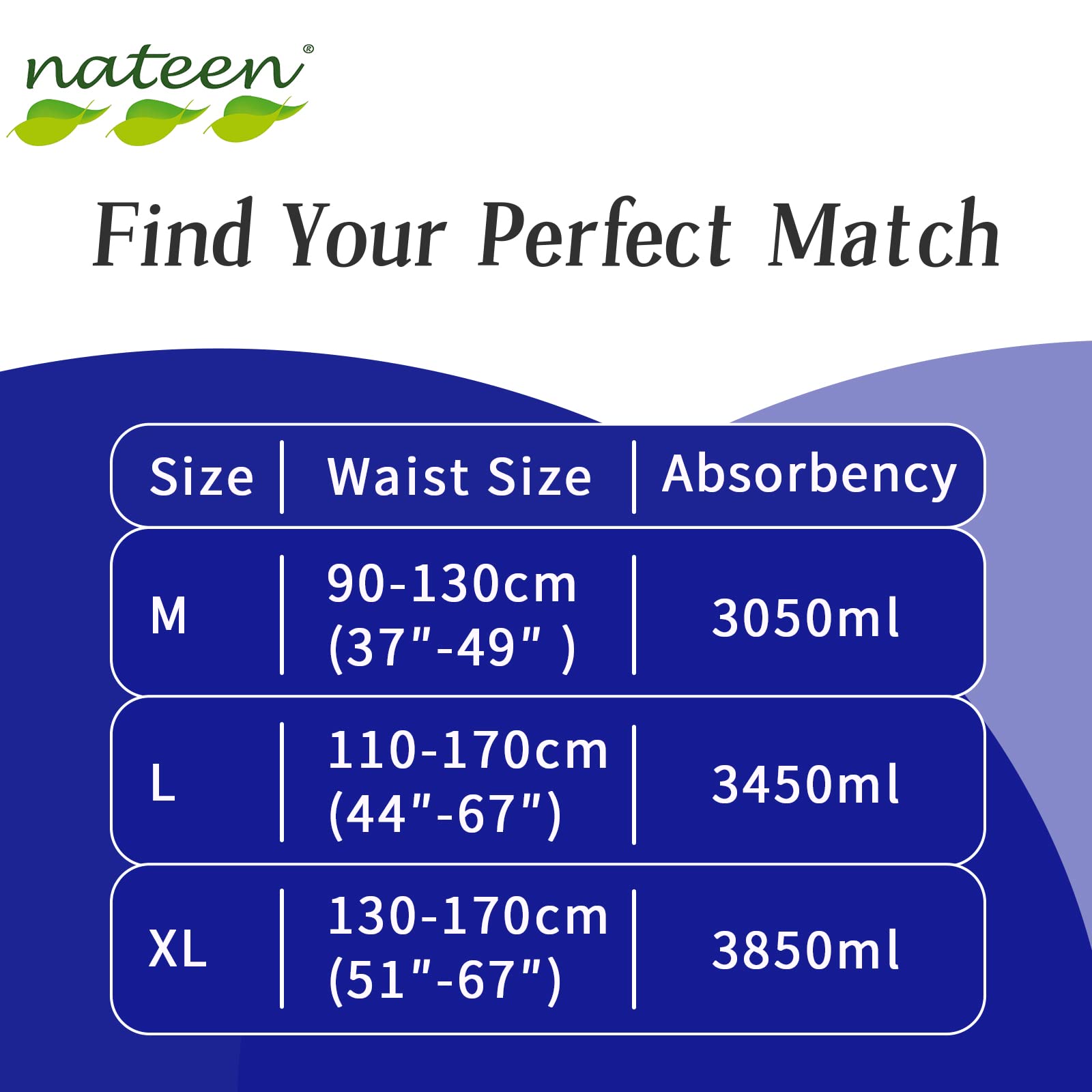 Nateen Flexi Maxi Adult Diapers Pants,Incontinence Night Time Pull Up,Extra Large,Waist Size 130-170cm,20 Count Adult Pull Ups,Superior Comfort,Excell