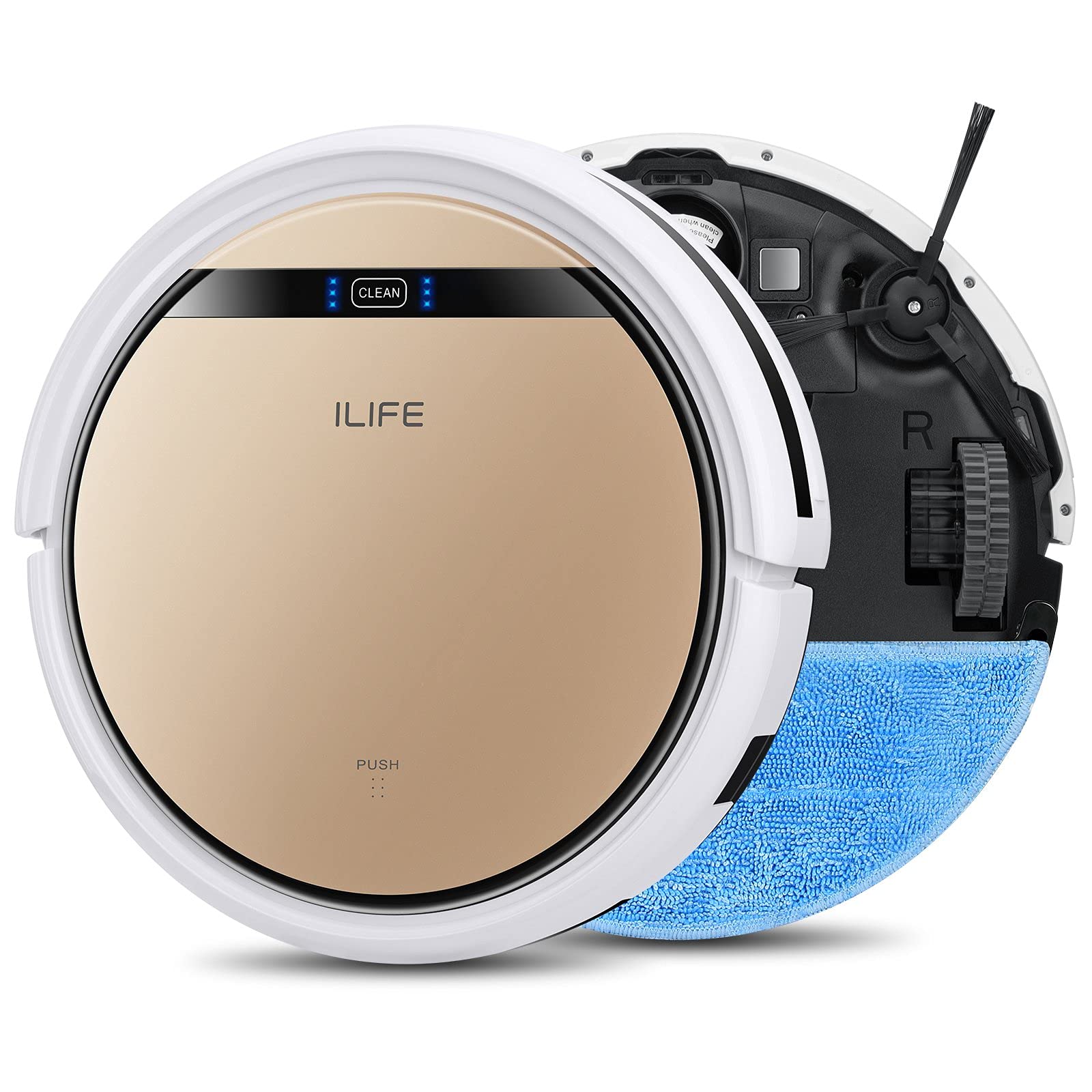 ILIFE V5s Pro Robot Vacuum Mop Cleaner with Water Tank, Automatically Sweeping Scrubbing Mopping Floor Cleaning Robot