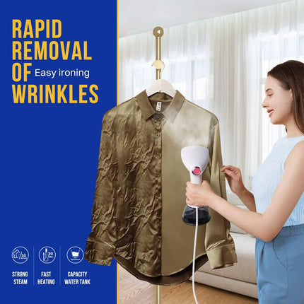 Rolipo Steam iron, Garment Steamer Clothes for Home, Office, Travel, Upgraded 400ML Large Capacity Water Tank, Wrinkle Remover with iron steamer
