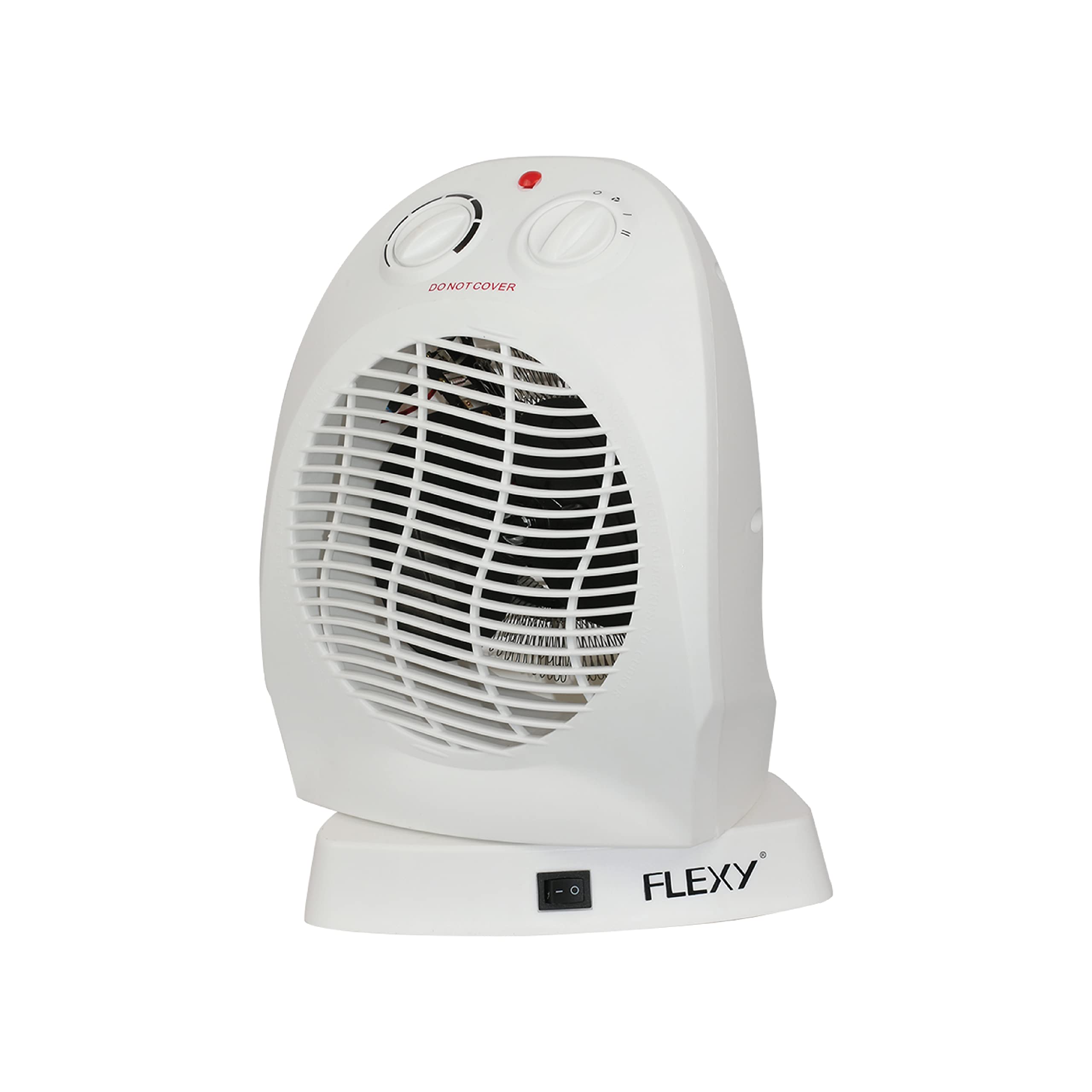 Flexy Germany 2000 Watts Portable Room Space Fan Heater With 3 Heat Adjustments- 180° Oscillation…, White, Ffh7718_Mm, Ffh7717  فلكسي مدفاة محمولة بمروحة للغرفة بقدرة 2000 واط مع 3 تعديلات للحرارة - تذبذب 180 درجة...، ابيض