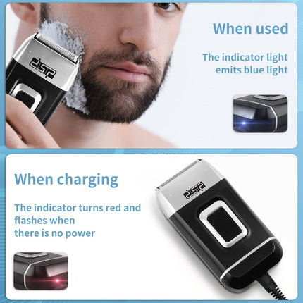 DSP 60102 Bald Head Shaver for Men Bald Shaver for Men Waterproof Razor for Shaving Electric Cordless Rechargeable Black