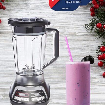 Admiral Blender 1.8 Litre Capacity with 3 Speed Control, Premium Stainless Steel Blade with Plastic Jub, 1500 Watts, (1 Year Warranty) - ADBL1815SS