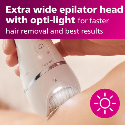 PHILIPS Epilator Series 8000 Wet & Dry Epilator, BRE720/14