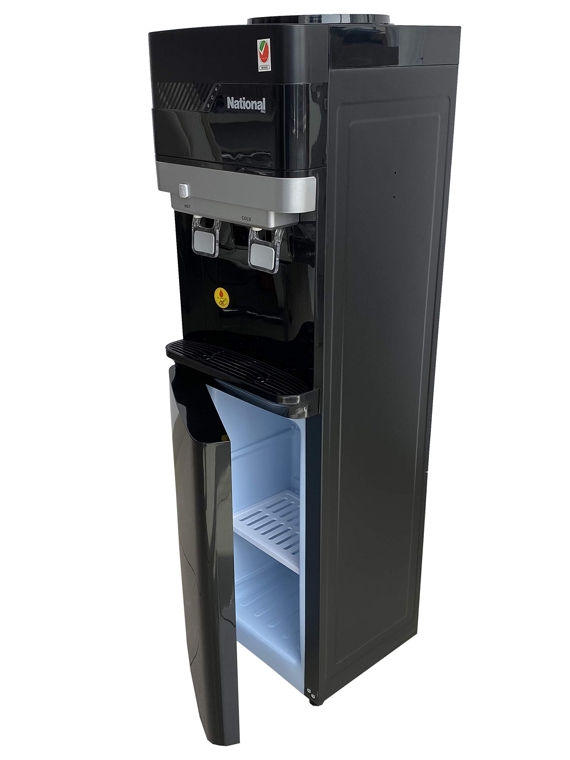 National Pro Water Dispenser With Cabinet Storage VN558 - black