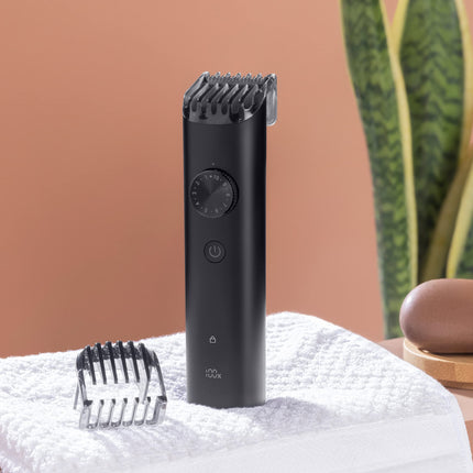Mi XXQ03HM Xiaomi Corded + Cordless Beard Trimmer 2 with Type-C Fast Charging, LED Display, Waterproof, 40 Length Settings, Stainless Steel Blades, 90 mins Cordless Runtime, Travel Lock, Black