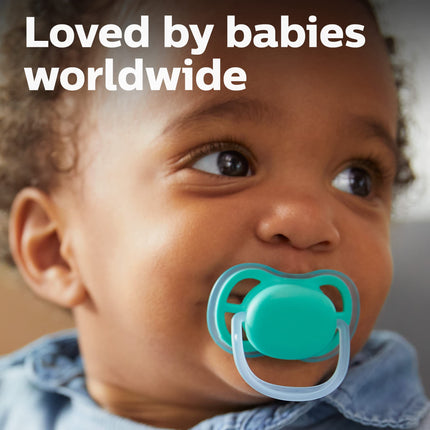 Philips Avent Ultra Air Pacifier, 6-18 Months, Blue/Green, 2 Pack, SCF244/22