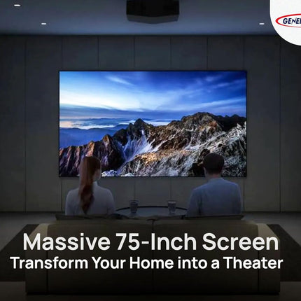 General Gold 75" Smart TV QLED 4K UHD, 2024 NEW Model, WebOS Television, WiFi Bluetooth, Voice Recognition, 75 inches Television Frameless Design, Netflix, YouTube, Prime Video (75 inch)