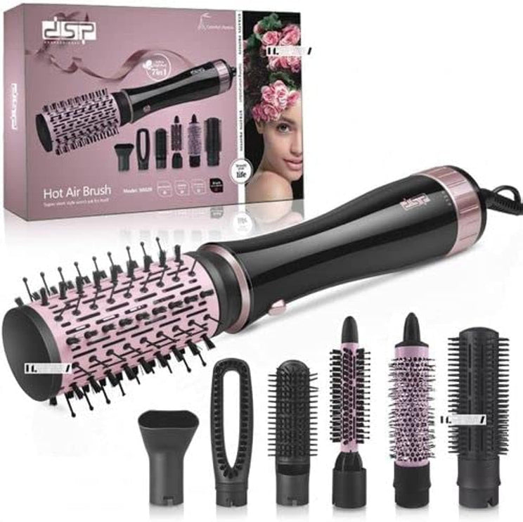 Dsp 7 in 1 Hair Styling Brush, Black 50020