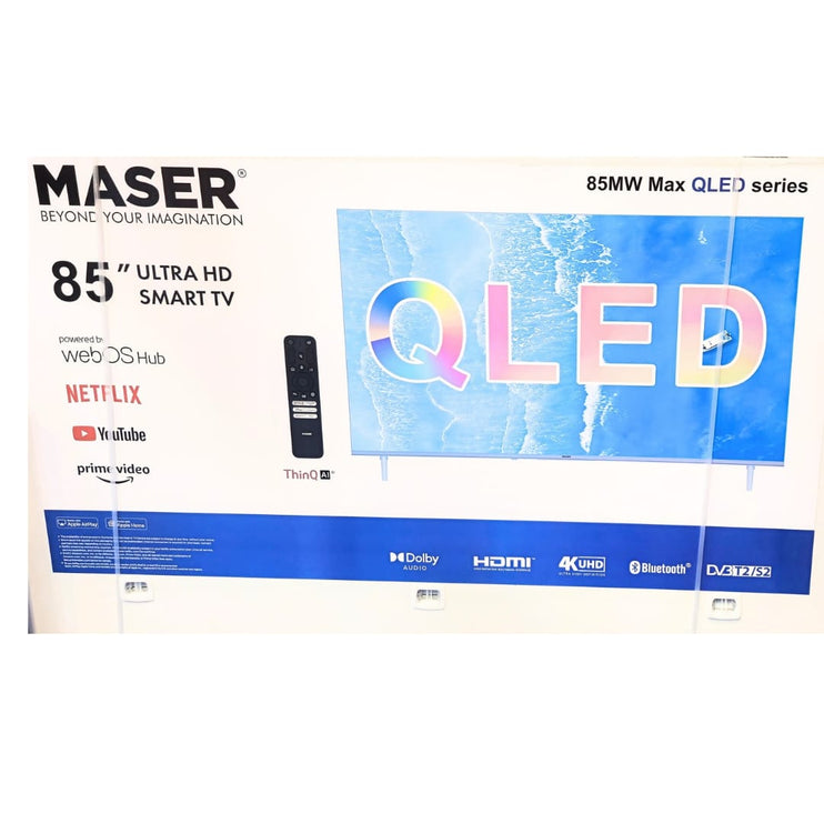 MASER 85 Inch ULTRA HD SMART TV/ QLED / WebOS Hub