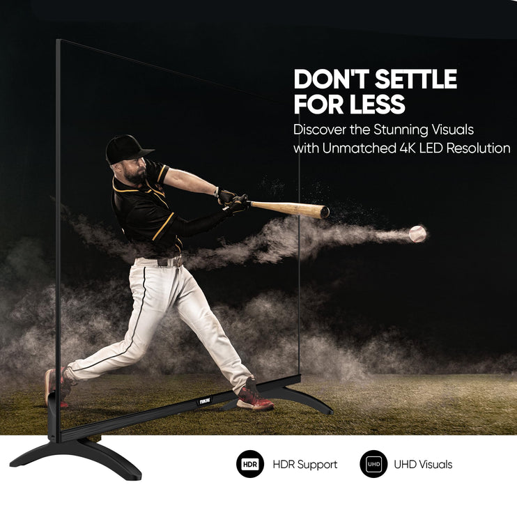 Nikai 55-inch 4K Ultra HD Smart LED TV, Android 14, 1GB RAM, 8GB Storage, Quad-Core Processor, Built-in Wi-Fi, USB & HDMI Ports, Slim Bezel - 55NK4KSLED