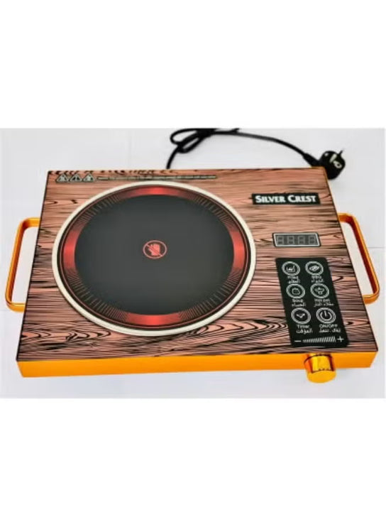 SILVER CREST SC-7038 Digital Infrared Ceramic Cooker with Programmable Heating, Digital Display, 3 Hour Timer, Touch Control, Multi Cooking Modes, Portable Electric Ceramic Cooktop for Home Kitchen