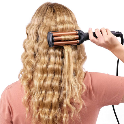 BaByliss Deep Waves Styler, Swivel Cord For Ease Of Use, Floating Plates For Even Heat Distribution, Long-lasting Styling Results & Ceramic Heating Technology, W2447SDE