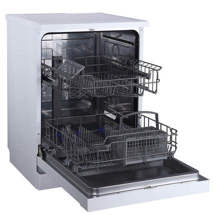 Sharp 12 Place Settings 6 Programs Free Standing Dishwasher, Steel - Qw-Mb612-Ss3 - 1Year Warranty.