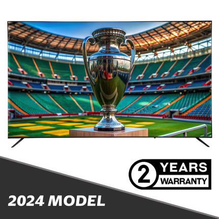 General Gold Smart TV 70" QLED 4K UHD, 2024 NEW Model, WebOS Television, WiFi Bluetooth, Voice Recognition, Frameless Design, Netflix, YouTube, Prime Video (70 inch)