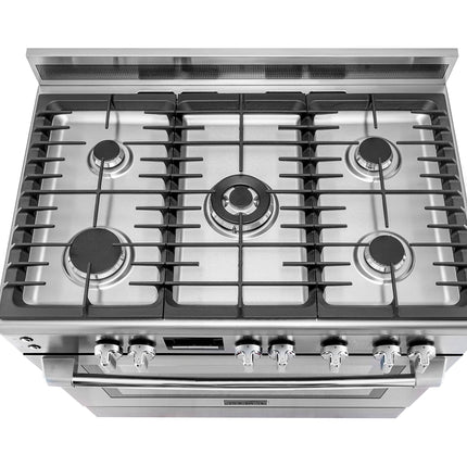 Frigidaire 90 CM STAINLESS STEEL GAS COOKER FNGN90JGBS,