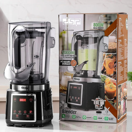 DSP KJ2200 800W Professional Stationary Blender Pro 2L for ice crushing,smoothie,crushing with PC accoustic enclosure