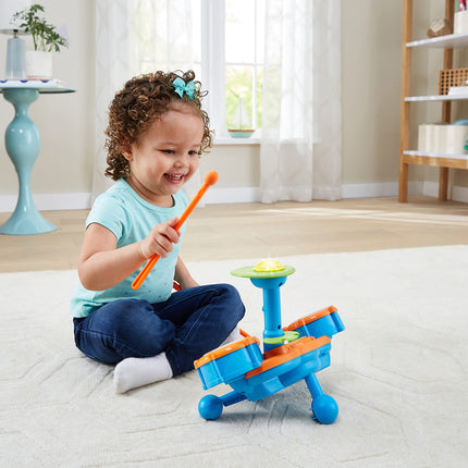 VTech KidiBeats Kids Drum Set, Orange