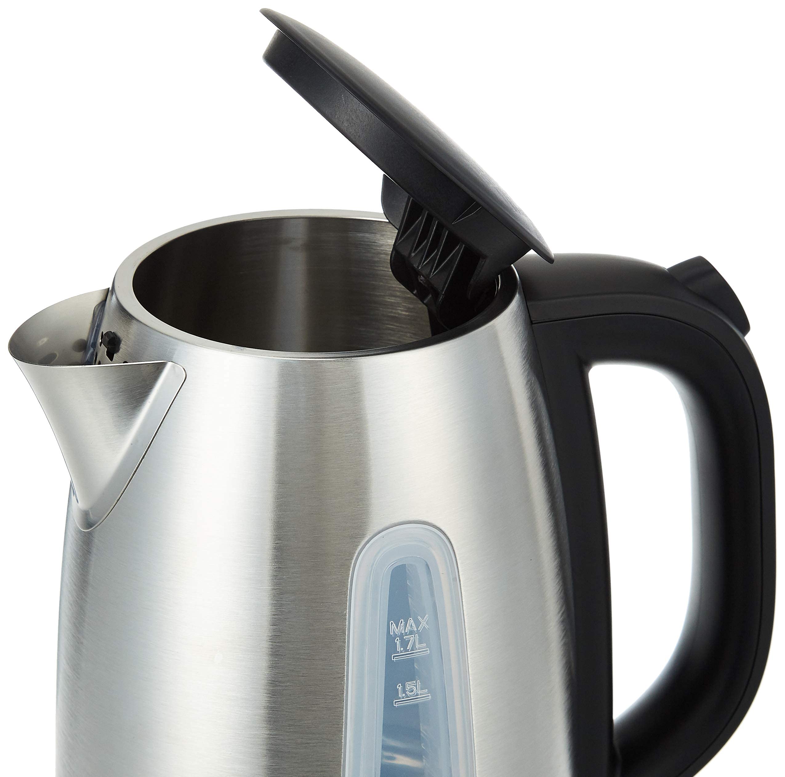 Black+Decker 1.7 L 2200W Concealed Coil Stainless Steel Kettle, Silver - Jc450-B5