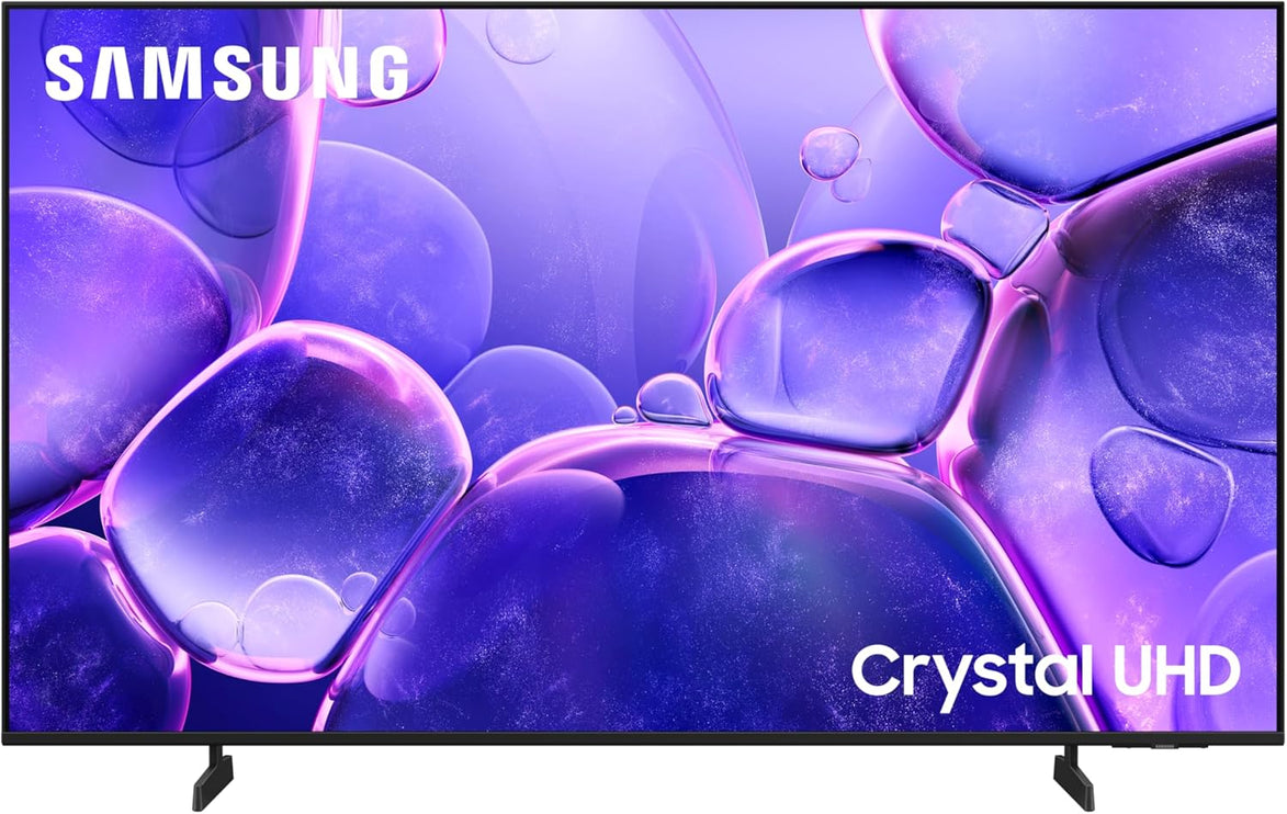 تلفزيون سامسونج كريستال فائق الوضوح 55 بوصة، موديل U8000F، بدقة 4K، معالج كريستال 4K، تصميم ميتال ستريم، نظام أمان سامسونج نوكس، محتوى مجاني غير محدود، تلفزيون ذكي، UA55U8000FUXZN