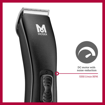 Moser Neoliner Professional Cordless Hair Trimmer for Men (Made in Germany) | Magic Blade | Quick Charge and 100-Min Operation | Superlight and Ergonomic (1586-0151)