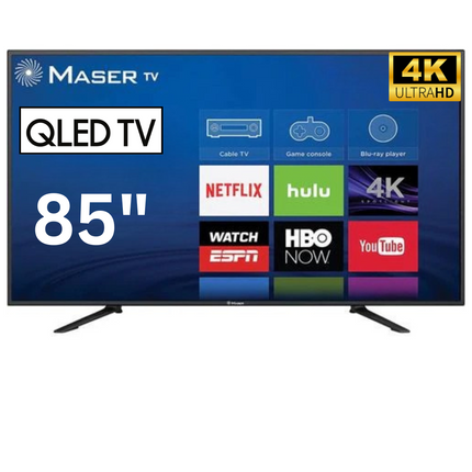تلفزيون مازر الذكي فائق الدقة مقاس 85 بوصة/ QLED/ WebOS Hub