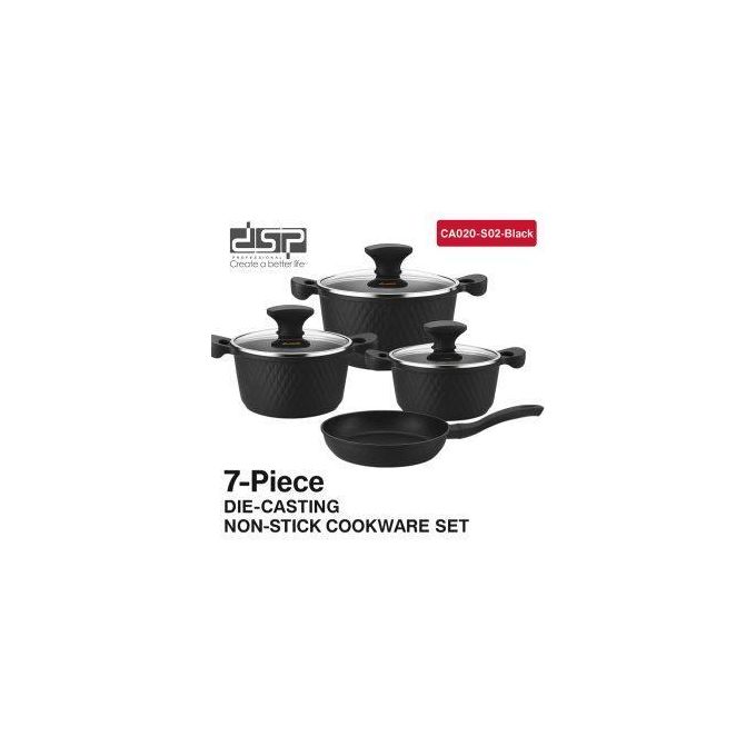 Dsp CA020-S02 / 7-Piece Die-Cast Non-Stick Cookware Set