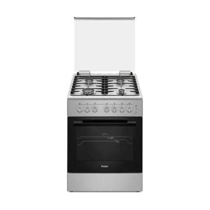 موقد هاير HCR6060GT1 مقاس 60 سم، مصنوع من الفولاذ المقاوم للصدأ، بأربعة شعلات