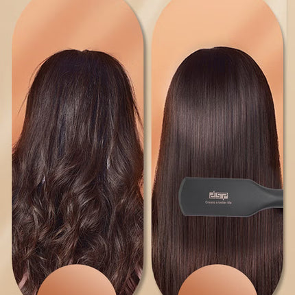 Hair Dryer & Straightening Brush,6 Temp Settings (270℉-450℉),Negative Ion Ceramic Straightener Brush for Women, 11009