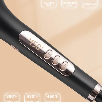 Hair Dryer & Straightening Brush,6 Temp Settings (270℉-450℉),Negative Ion Ceramic Straightener Brush for Women, 11009