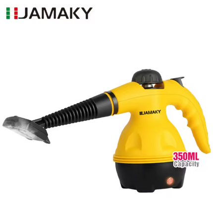 JAMAKY 10-in-1 Steam Cleaner - 1000W, 26g/min Steam, Multi-Surface Kit for Floors/Kitchen/Windows