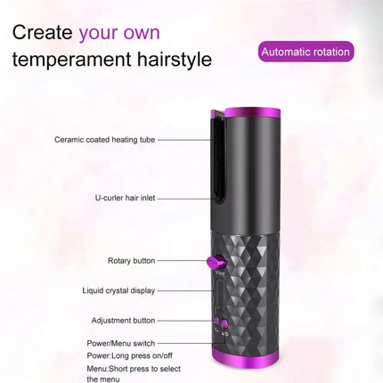 DSP Wireless Hair Curler 20133A