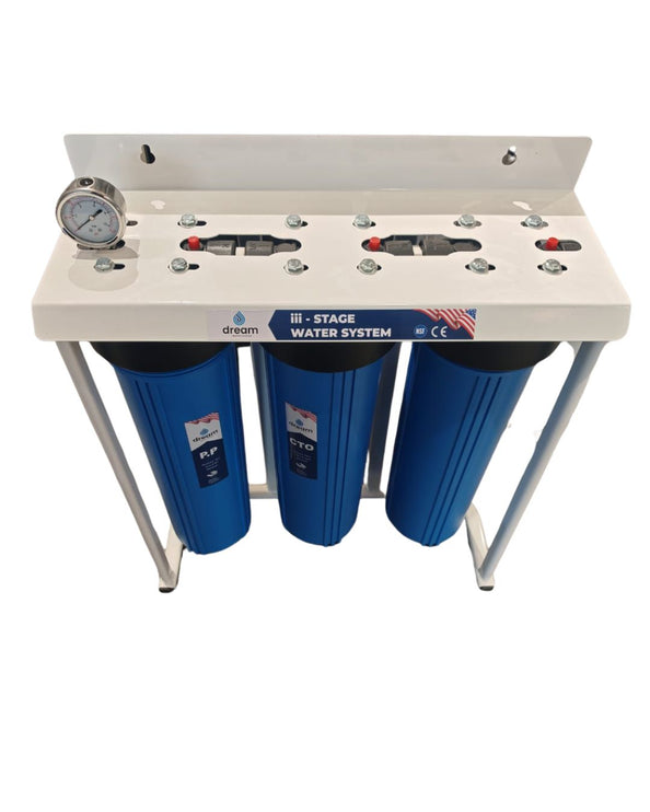 Dream Triple jumbo 20" Whole House Filter With 3 Months Warranty / Free Delivery & Installation  فلتر دريم  ثلاثي جامبو 20" لكامل المنزل مع ضمان 3 سنوات / توصيل وتركيب مجاني