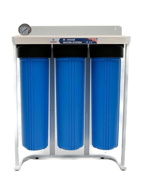 Dream Triple jumbo 20" Whole House Filter With 3 Months Warranty / Free Delivery & Installation  فلتر دريم  ثلاثي جامبو 20" لكامل المنزل مع ضمان 3 سنوات / توصيل وتركيب مجاني
