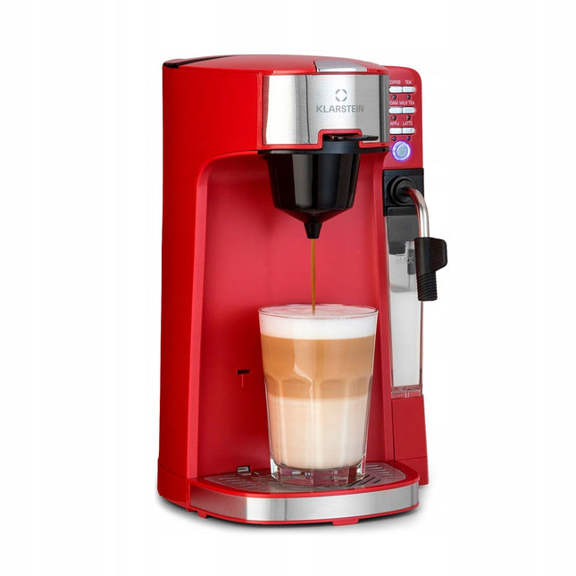 Klarstein Baristomat drip coffee machine 2 in 1, milk frother, 6 programs 1450 W
