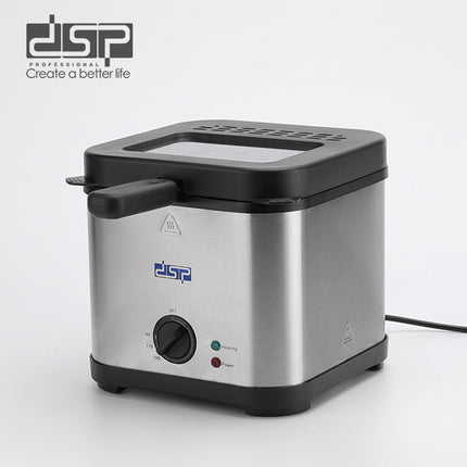 Dsp Kb2191 Deep Fryer, 2.5l 1200w With Adjustable Thermostat, Detachable Frying Basket & Visible Lid, Overheat Protection