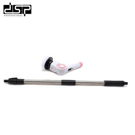 DSP Hot Sale 11 in 1 Electric Spin Shower Scrubber Long Extension Handle IPX7 Waterproof Floor Bathroom Cleaning Brush Scrubber